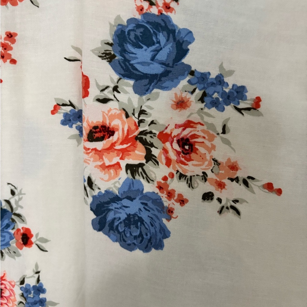 LOFT Blue and Pink Floral Maxi Skirt - Picture 5 of 6
